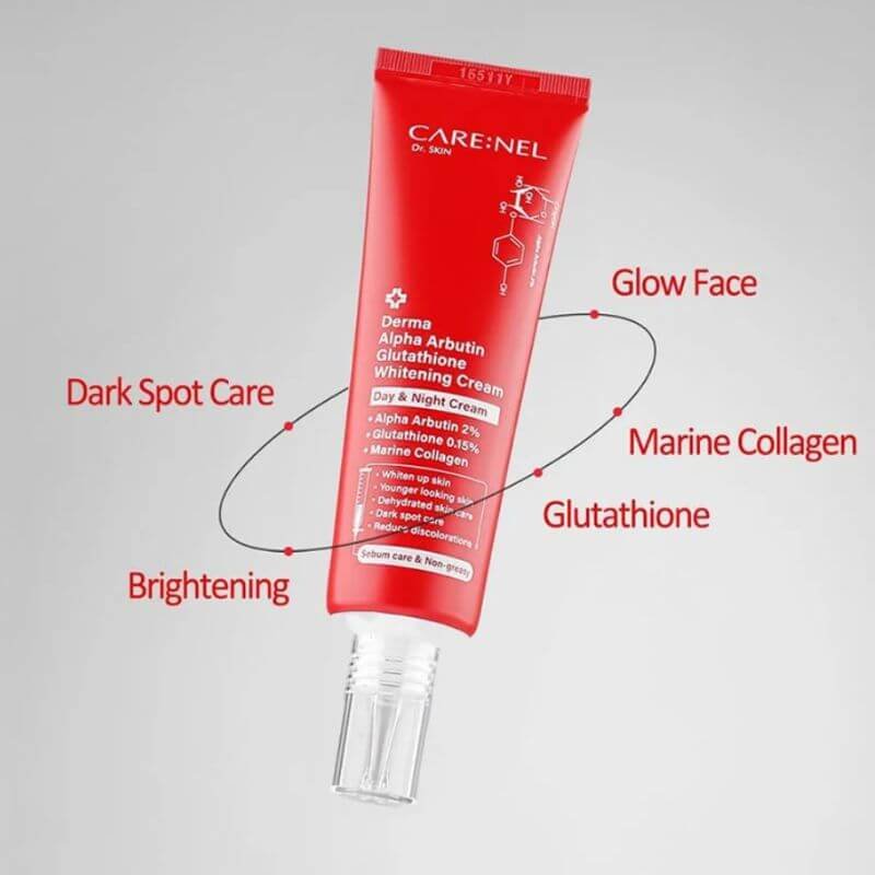 CARE:NEL Derma Alpha Arbutin Glutathione Lightening Cream – 45ml - Image 2