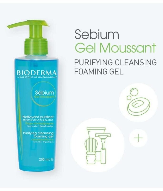 Bioderma Sébium Gel Moussant Purifying Foaming Gel 200ml