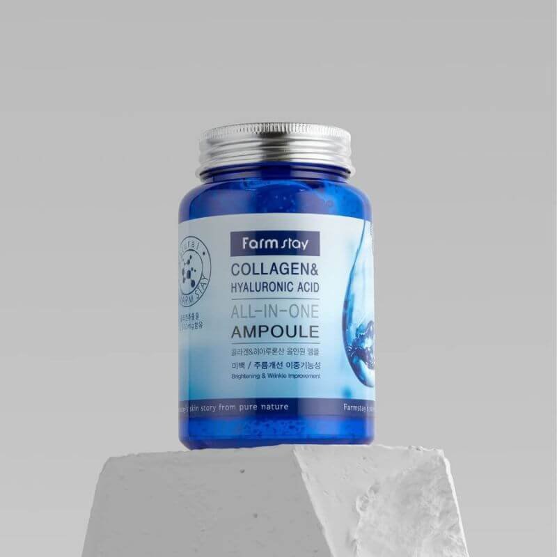 Farmstay Collagen & Hyaluronic Acid All-In-One Ampoule - 250ml - Image 3