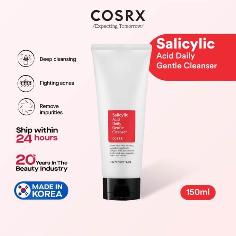 Cosrx Salicylic Acid Daily Gentle Cleanser 150ml - Image 3