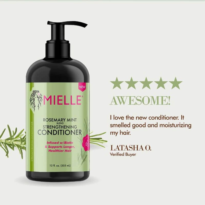 Mielle Rosemary Mint Strengthening Conditioner 355ml - Image 3