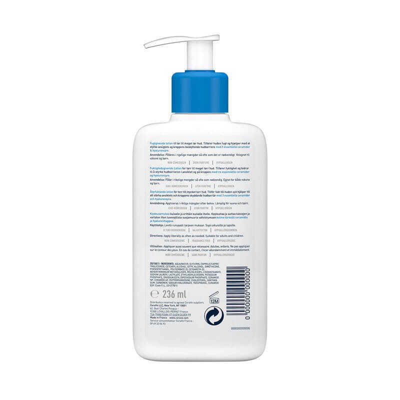 Cerave Moisturizing Lotion For Dry To Very Dry Skin 236ml - Image 3